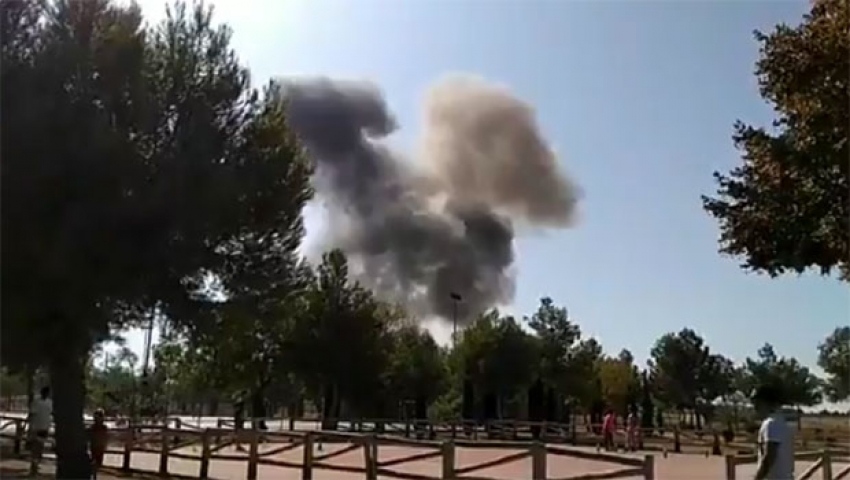 VIDEO: Avion se srušio u Španiji posle parade povodom nacionalnog praznika