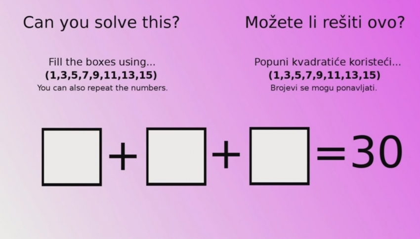 Dobro vam ide matematika? Pokušajte da riješite ovo