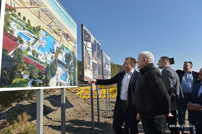 Marković i Radulović na gradilištu Holliday Village Montenegro: Očekuje se zapošljavanje 400 Ulcinjana