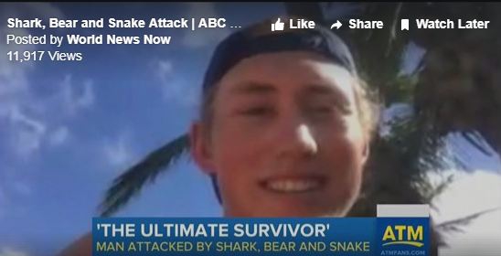 VIDEO – On je preživio ujed zmije, napad ajkule i medvjeda