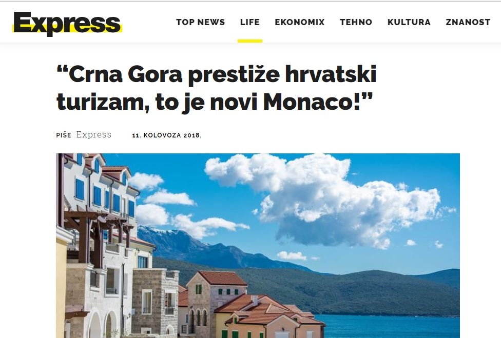 Hrvatski novinar NAHVALIO našu zemlju: Crna Gora prestiže hrvatski turizam, to je novi Monako