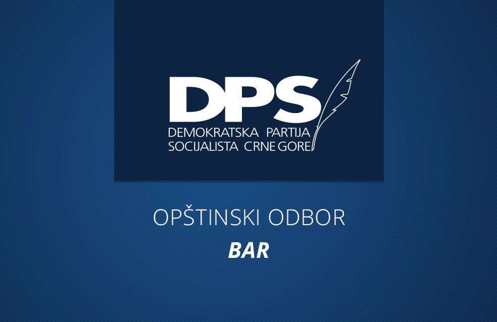 OO DPS Bar: Aleksa Bečić da što prije izađe iz političkog bunila