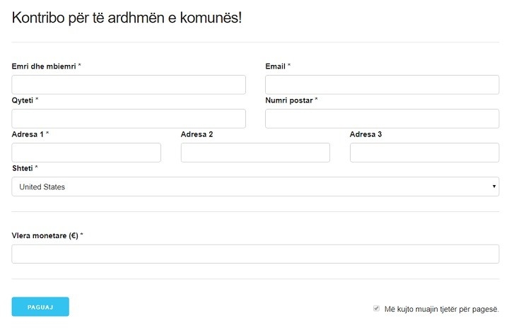 Opština Tuzi kreirala program za prikupljanje donacija