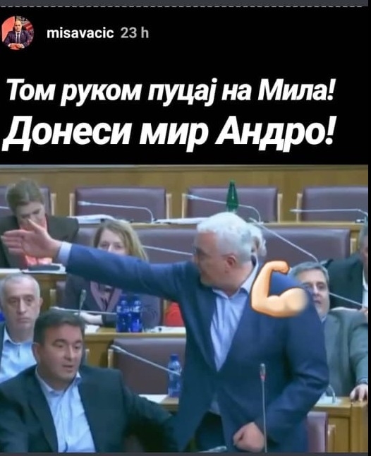 Stari majstor za incidente i nemire Miša Vacić poručio: &#8220;Pucaj na Mila, donesi mir Andro&#8230;&#8221;