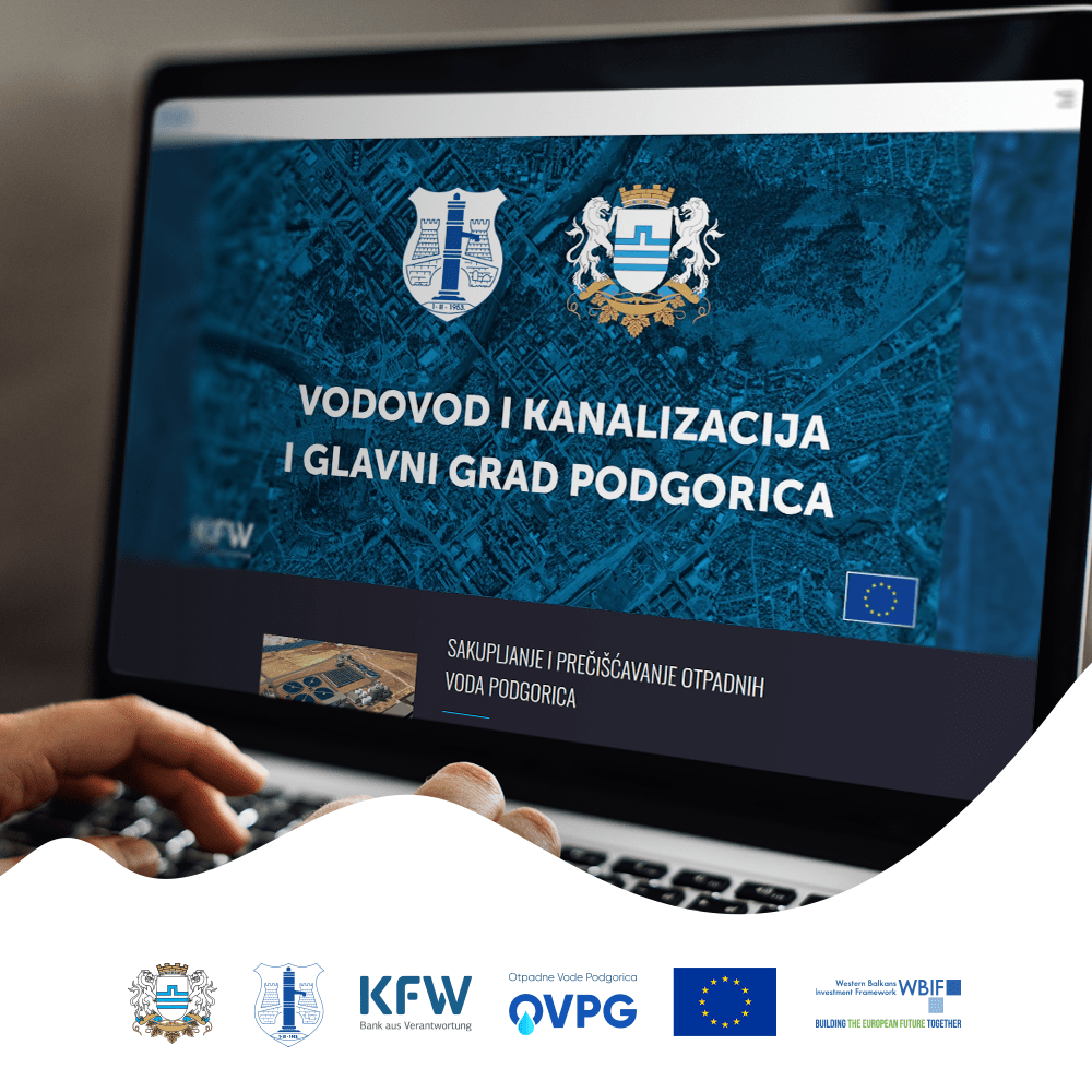 „Otpadne vode Podgorica“: zvanični sajt projekta „Sakupljanje i prečišćavanje otpadnih voda  u Podgorici“