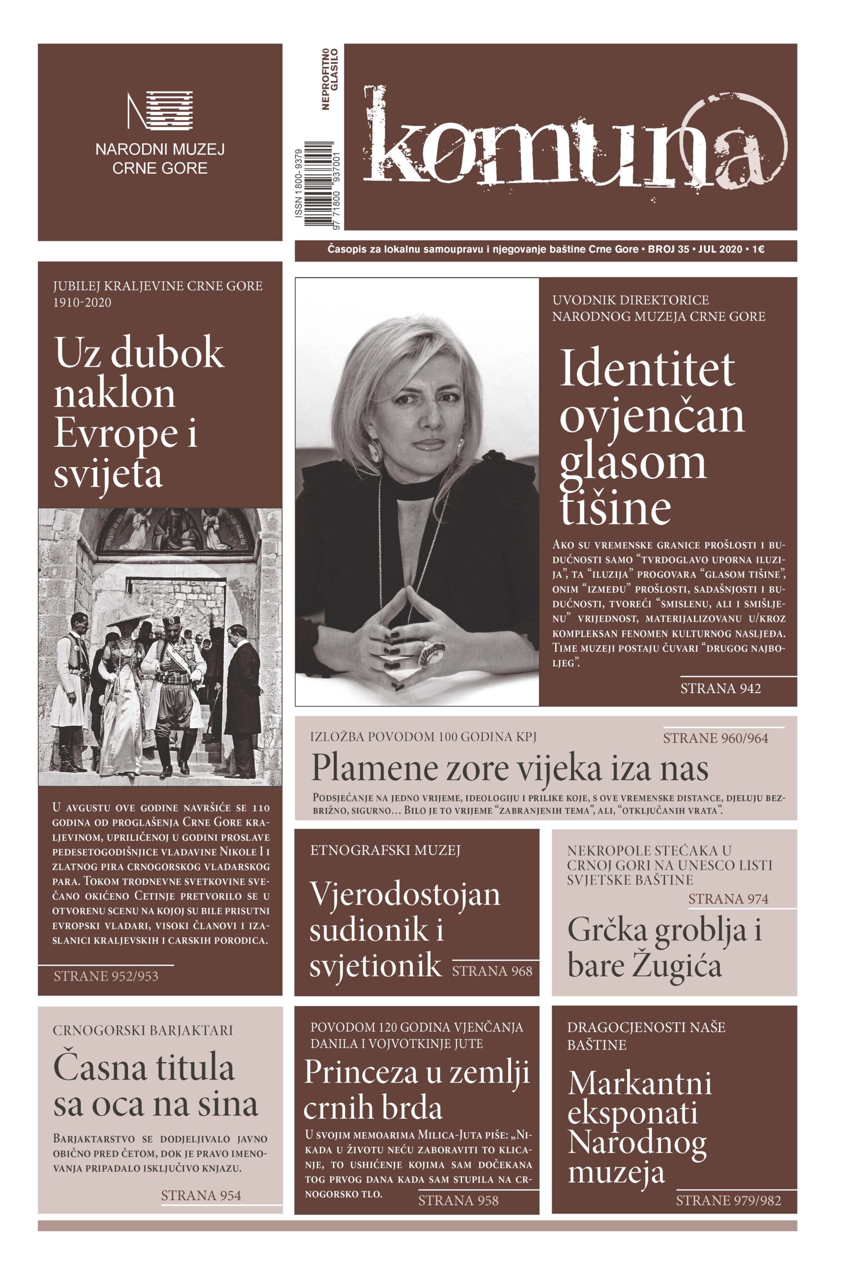 Novi broj časopisa Komuna posvećen Narodnom muzeju Crne Gore