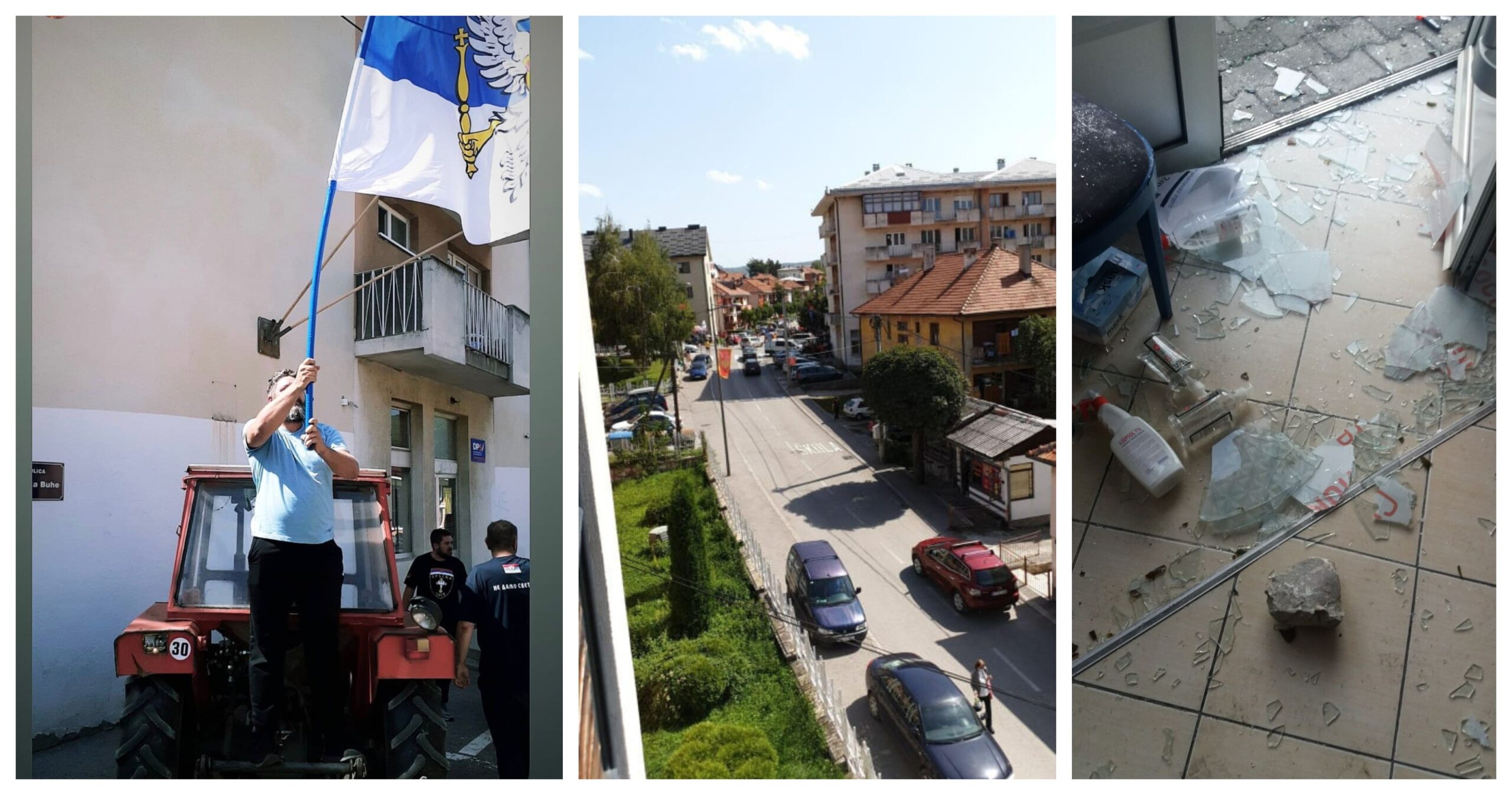 Pljevlja: Napadnuta dva muškarca, demolirano više objekata &#8211; u majicama &#8220;Srpska čast&#8221; kače trobojke u gradu
