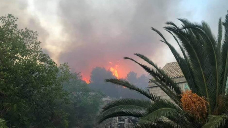 Veliki požar na hrvatskom ostrvu Vis, kanaderi zbog vjetra ne mogu da polete