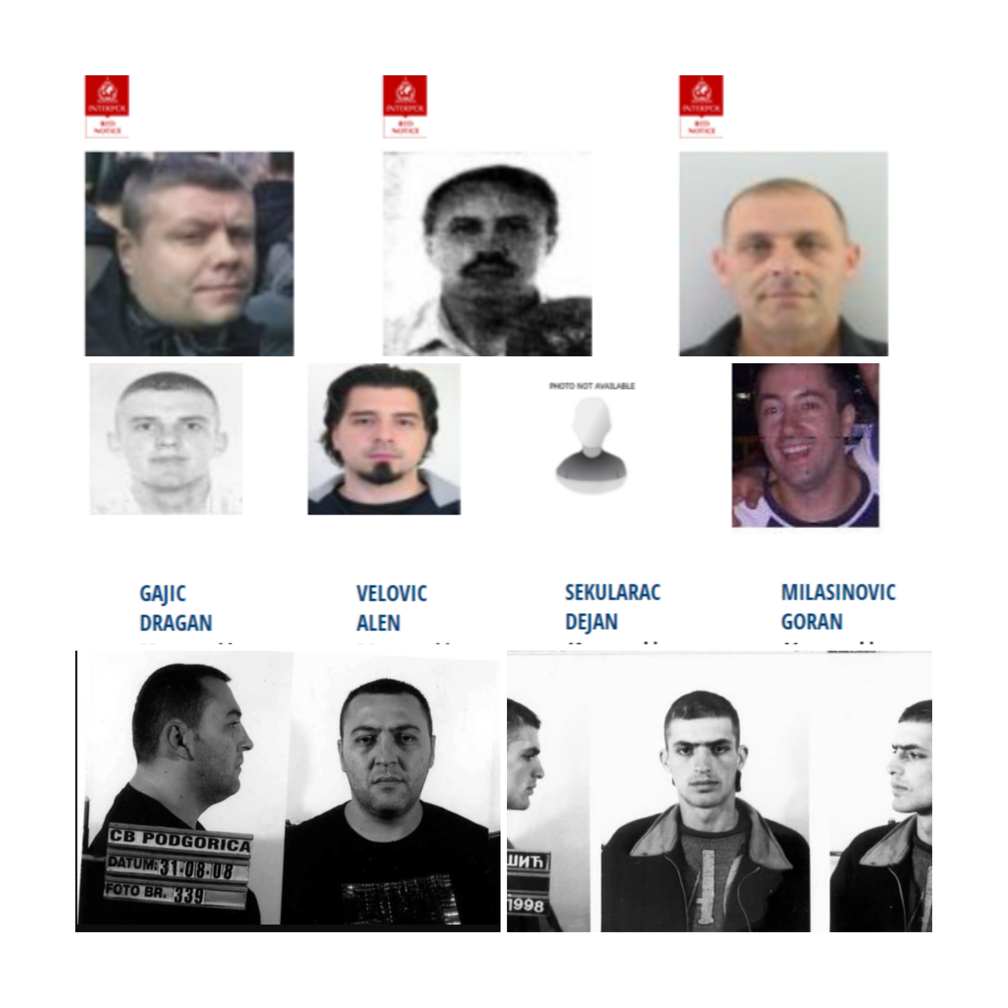 (FOTO) CRVENA INTERPOLOVA POTJERNICA i CRNA GORA: Od ubistava, bjekstva iz zatvora do Širokova i &#8220;državnog udara&#8221;
