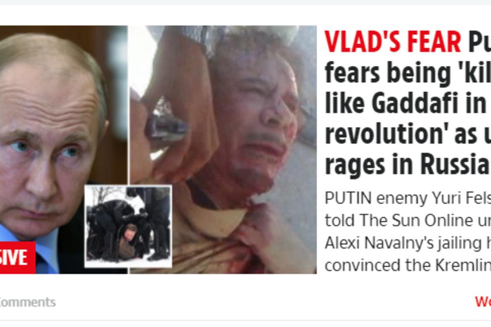 PUTIN BI MOGAO DA PROĐE KAO GADAFI?