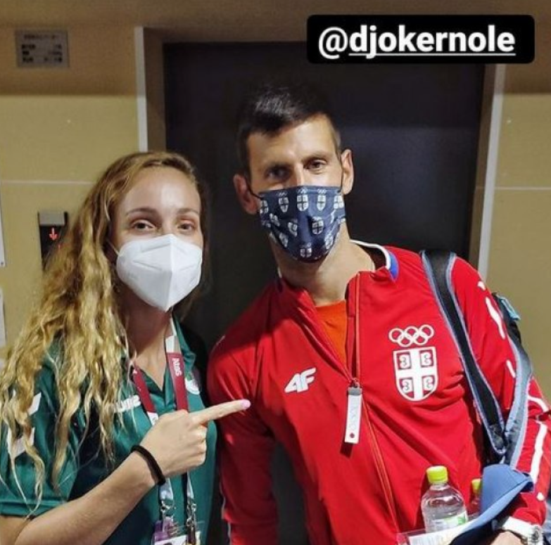 Đoković u društvu Jelenine dvojnice