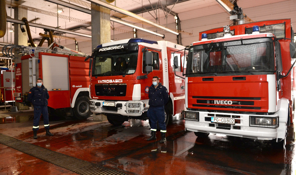 Podgorički vatrogasci danas imali više od 20 intervencija