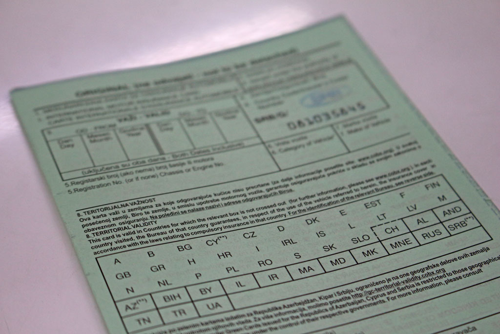 Od 2. avgusta za putovanja u šest zemalja ne treba zeleni karton