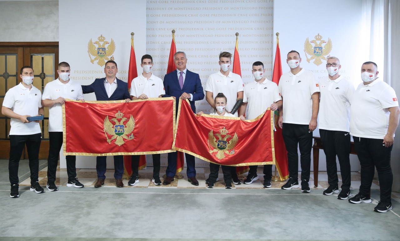 Đukanović primio paraolimpijce i predao zastave Goranović i Radoviću