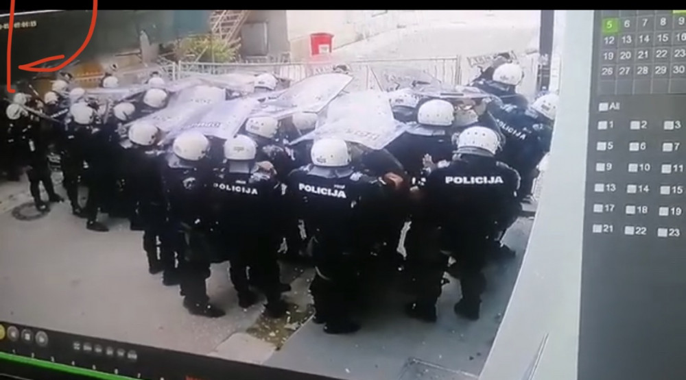 DFC utvrdio da Molotovljev koktel na Cetinju nije bačen u šest ujutro i da je snimak nastao tri sata kasnije