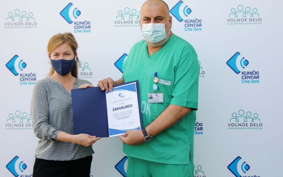 Fondacija Olega Deripaske donira još jednu savremenu PCR laboratoriju Crnoj Gori