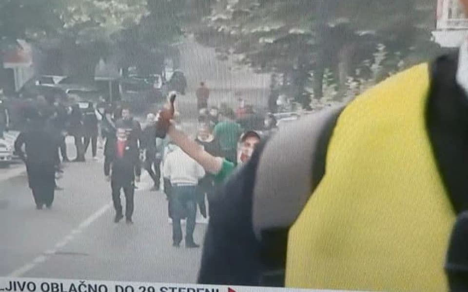 Zbog molotovljevog koktela na Cetnju uhapšena jedna osoba