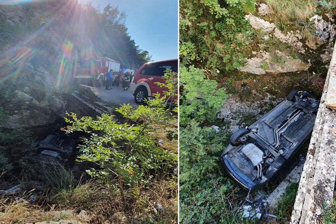 Automobil sletio sa puta blizu desete lovćenske serpentine