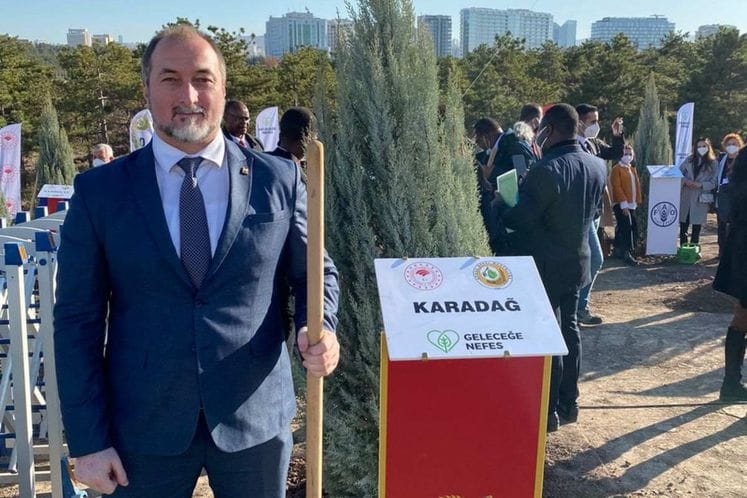 Stijović posadio drvo prijateljstva u Turskoj u okviru akcije Dah za planetu