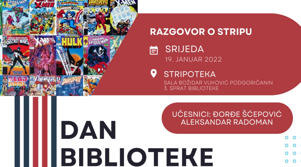 Razgovor o stripu za Dan Narodne biblioteke “Radosav Ljumović”