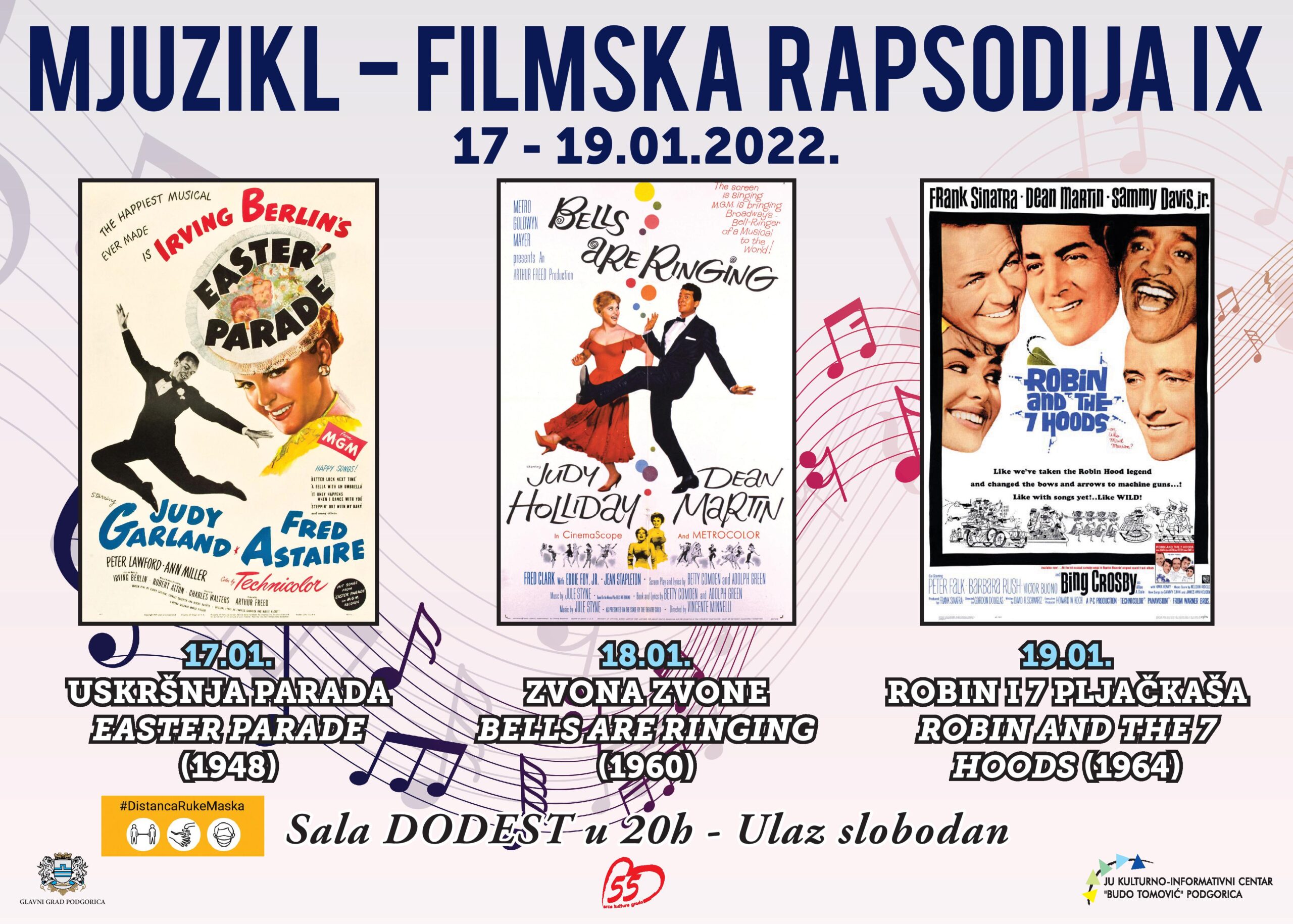Revija &#8220;Mjuzikl &#8211; filmska rapsodija&#8221; u sali Dodest