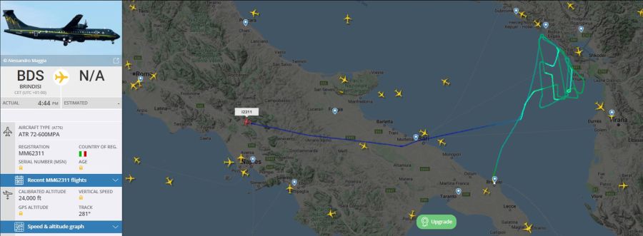 UP za STANDARD: Zajednička operacija – italijanski policijski avion na crnogorskom nebu za sprečavanje kriminala