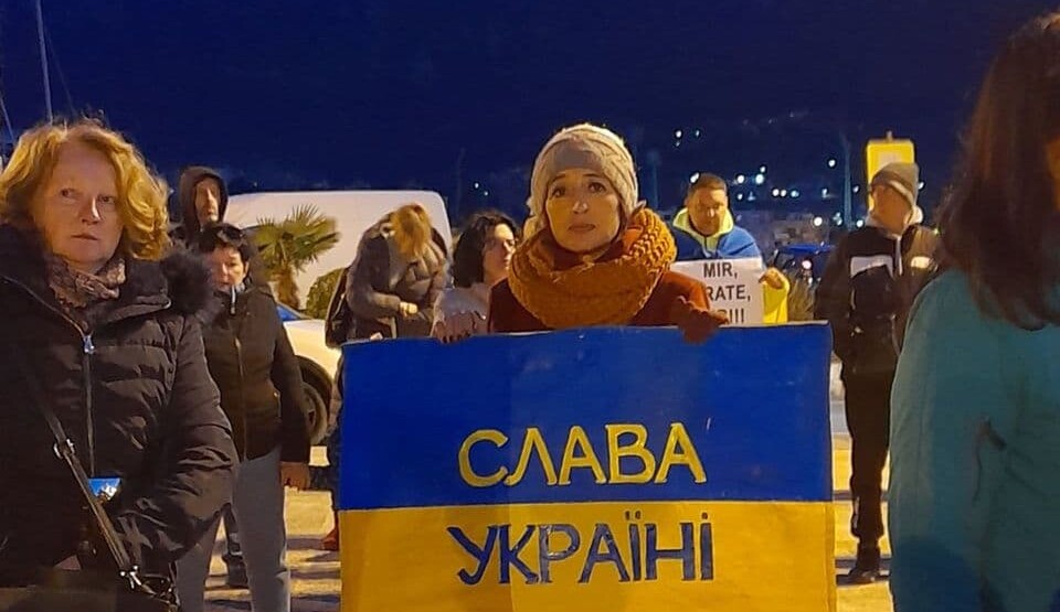 Podrška Ukrajini iz Kotora: Plavo nebo za djecu i žuto sunce za njihove duše