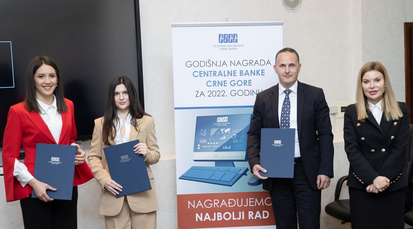 Dodijeljene Godišnje nagrade Centralne banke za najbolji diplomski, magistarski i doktorski rad
