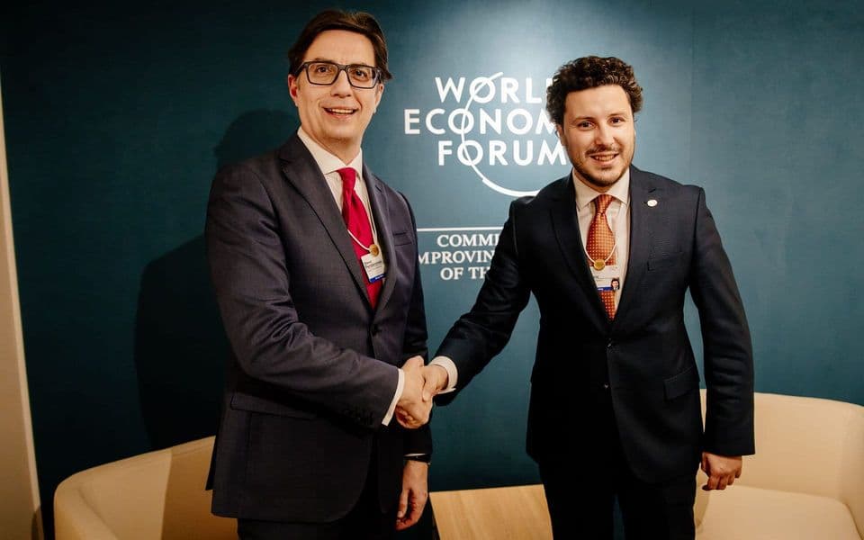 Abazović sa Pendarovskim u Davosu: Odnos naših država primjer na Zapadnom Balkanu