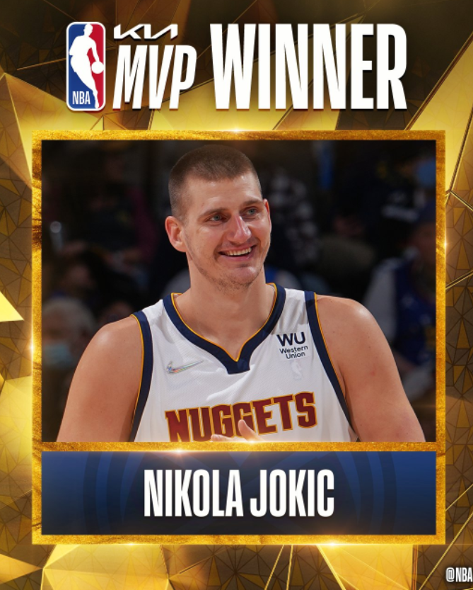 Nikola Jokić i zvanično MVP: Kad budem star i debeo pričaću djeci da sam nekada igrao košarku
