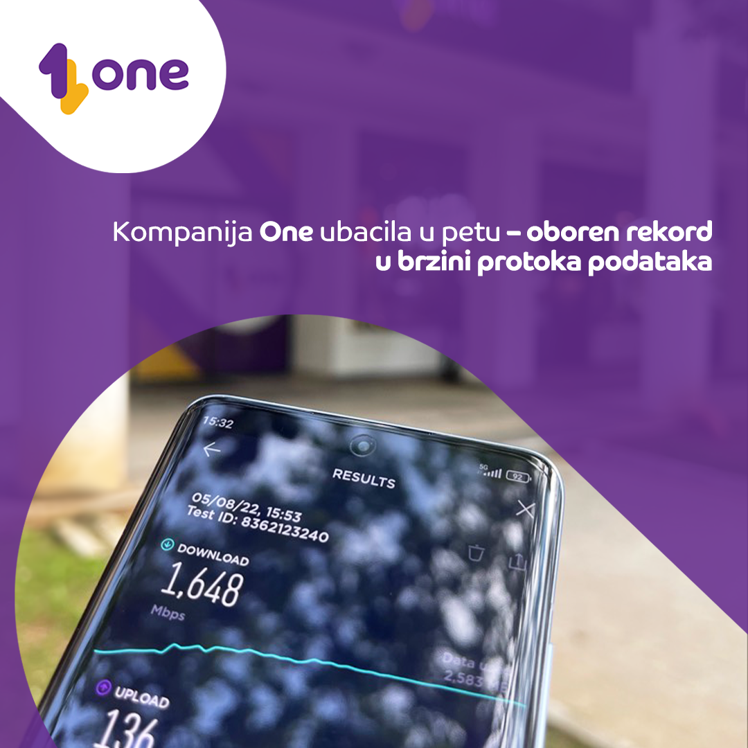 Kompanija One ubacila u petu &#8211; oboren rekord u brzini protoka podataka