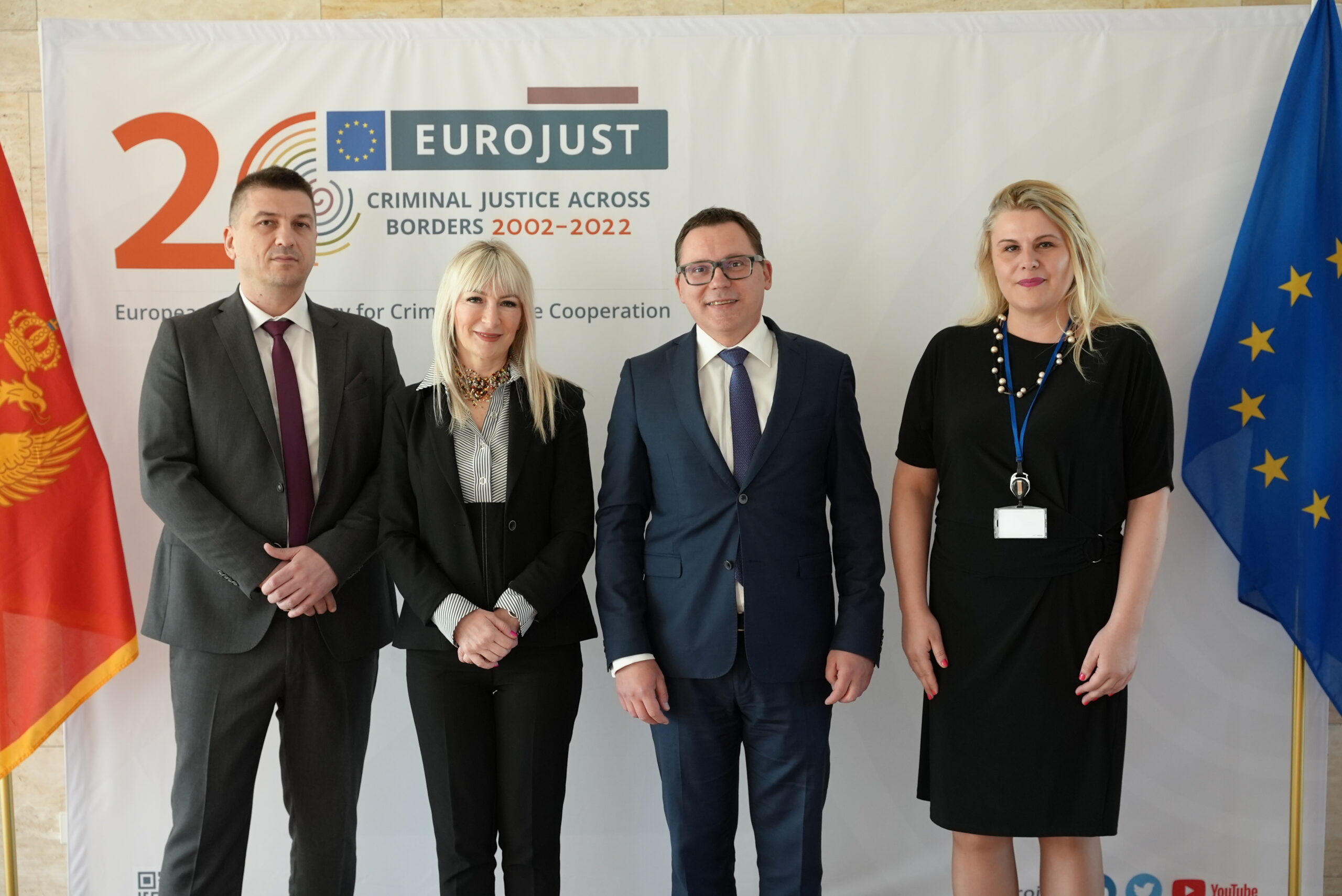 Jovanović i Novović u posjeti EUROJUST-u