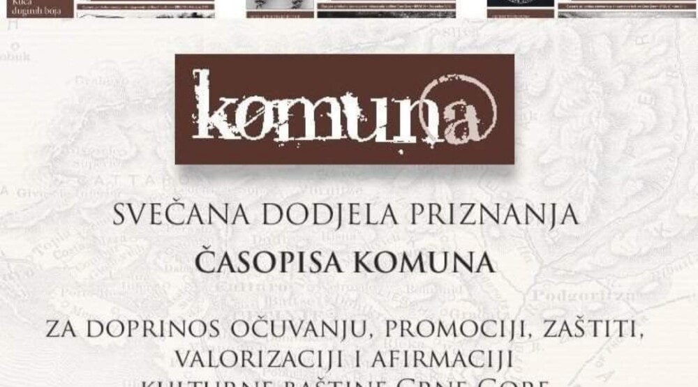 Dodjela nagrada časopisa Komuna sjutra u Perjaničkom domu na Kruševcu