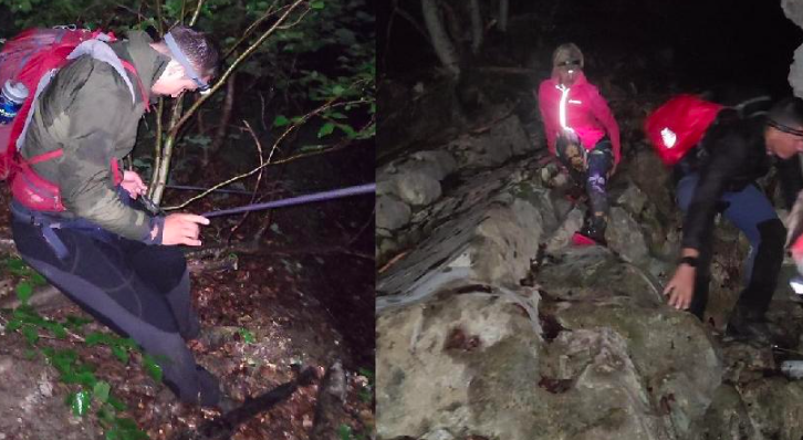 Spašeni turisti, satima zaglavljeni u stijeni u Vusanju