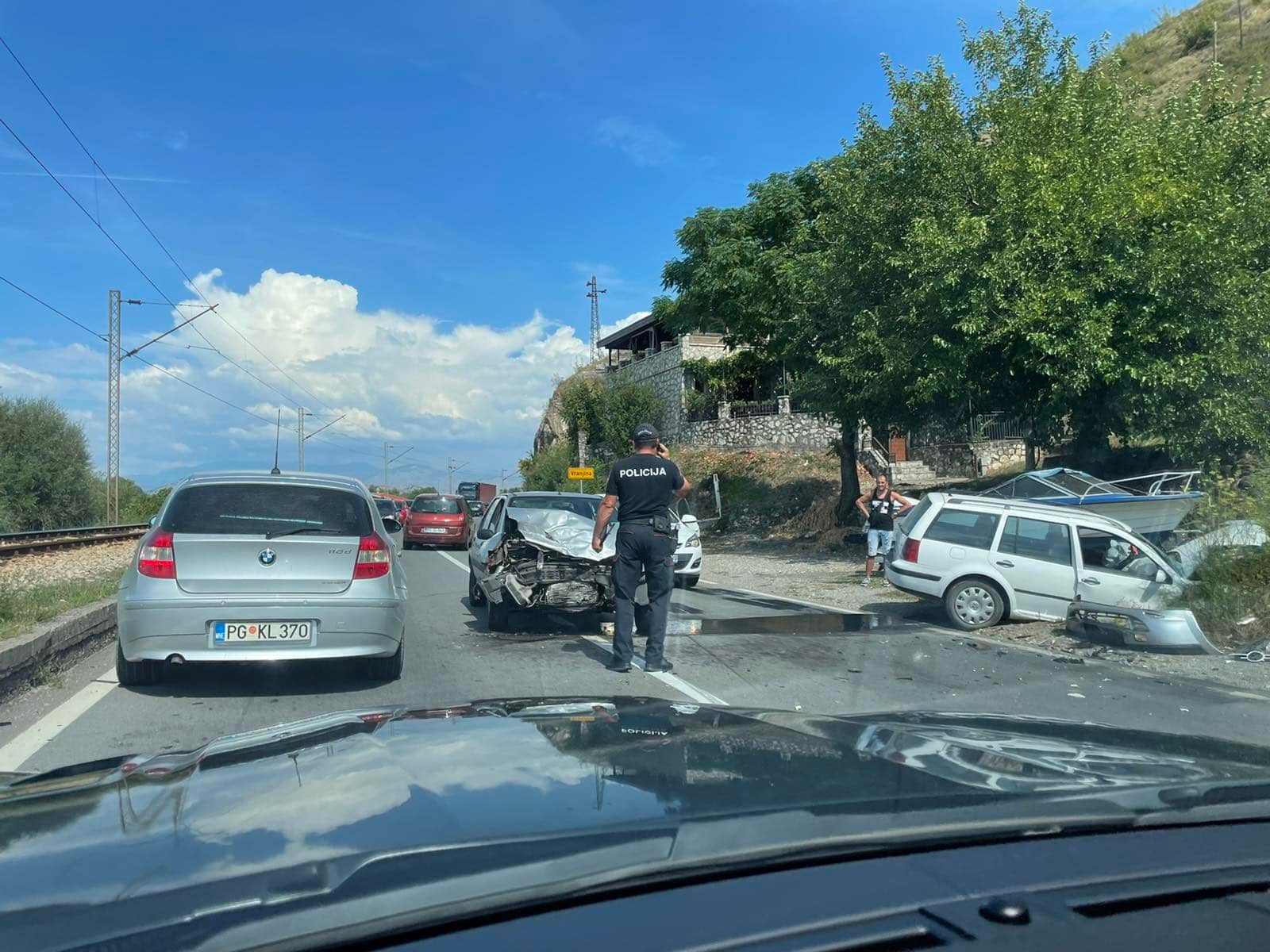 Saobraćajna nezgoda na putu Podgorica-Bar, ima povrijeđenih
