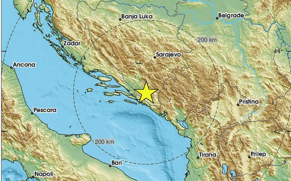 Zemljotres jačine 3,8 stepena pogodio BiH