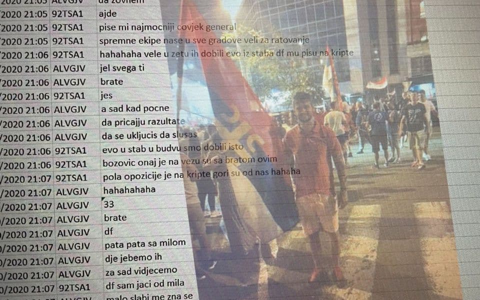 “Naši su davali velike pare DF i Ćakiju Lekiću, Božović javlja Generalu da smo u BD dobili”