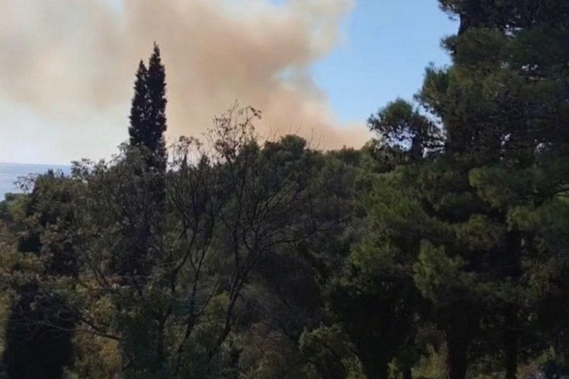 Veliki požar u Ulcinju: Gori borova šuma na brdu Pinješ