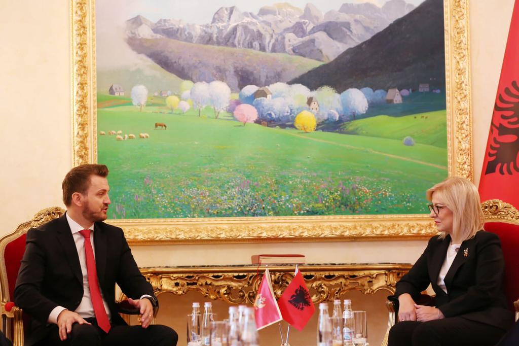 Ministar Dukaj na sastanku sa Predsjednicom skupštine Albanije:  Podrška i saradnja  u oblasti reforme javne uprave