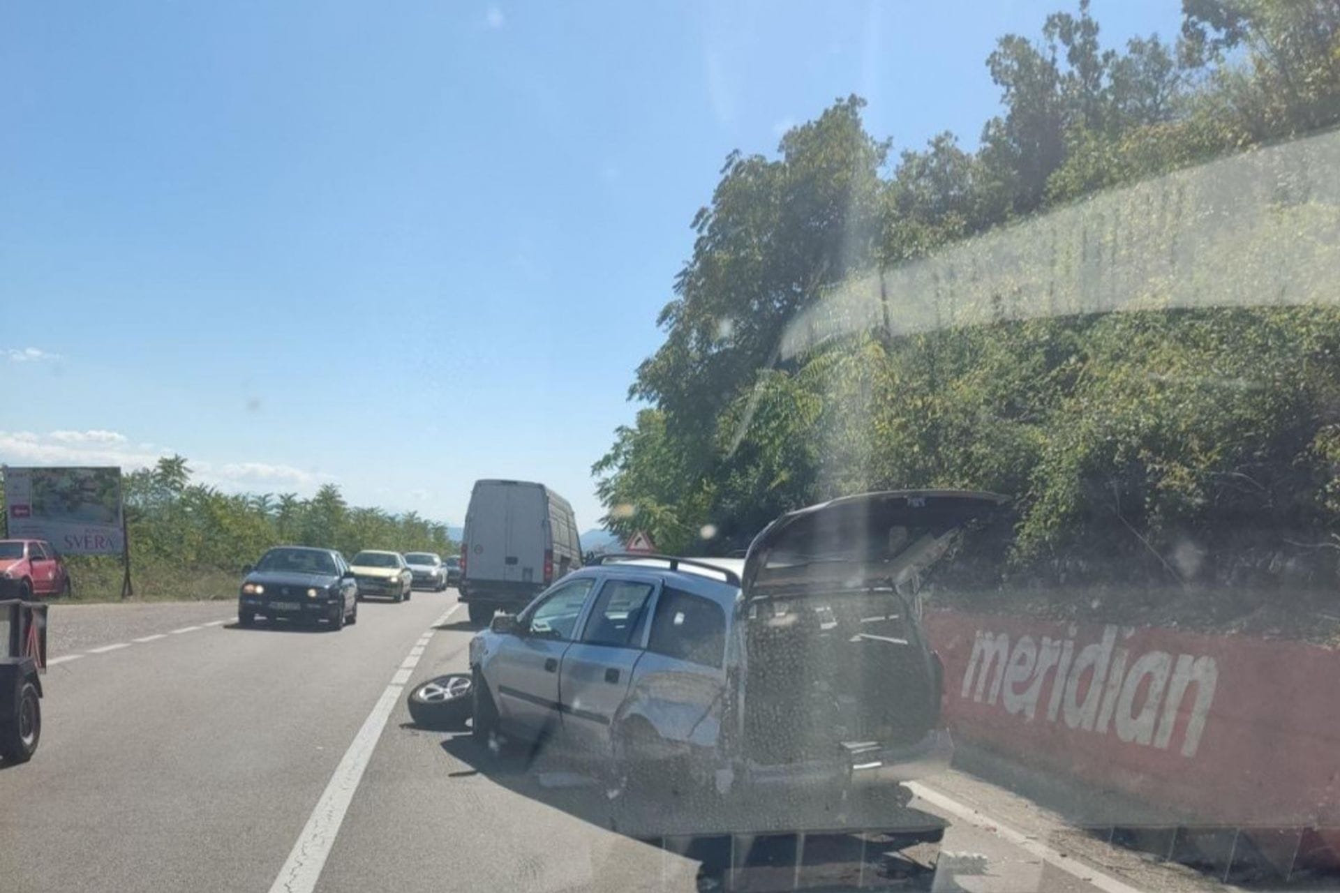 Sudar kod Bogetića, usporen saobraćaj