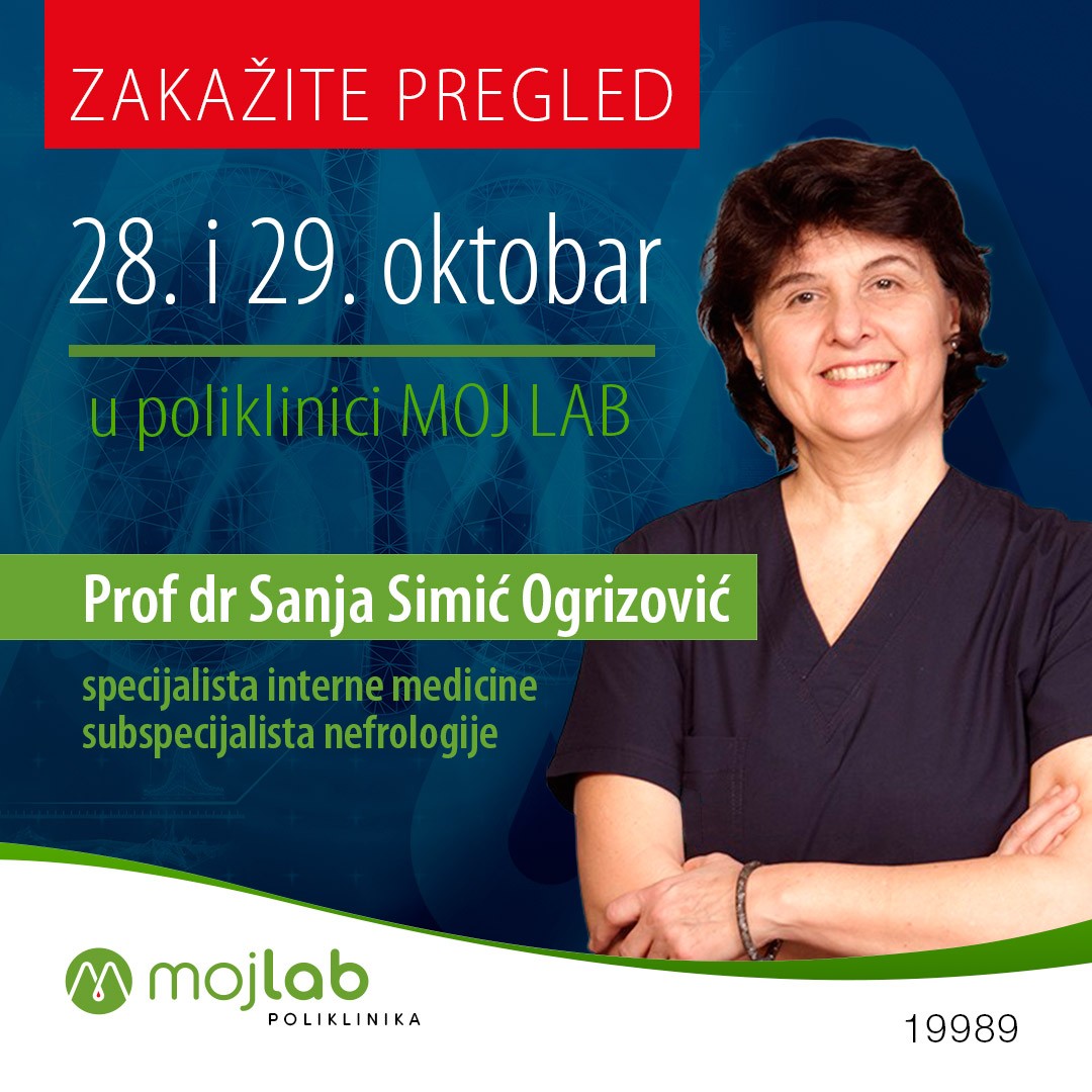 Nefrolog regionalne reputacije: Prof. dr Sanja Simić Ogrizović u poliklinici Moj Lab 
