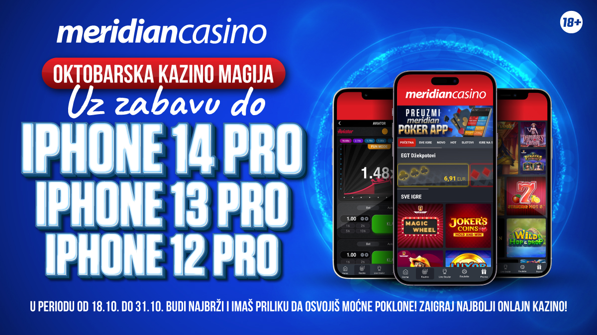 Meridian kazino – Sjajna zabava, čisti keš i brojni pokloni!