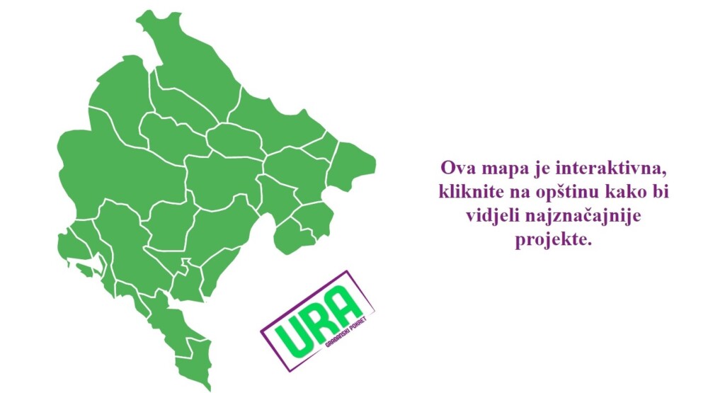GP URA objavio interaktivnu mapu sa najznačjnim projektima iz budžeta
