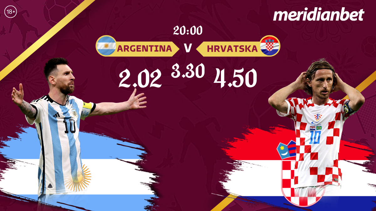 ZAGRIJAVANJE ZA POLUFINALE MUNDIJALA: Meridian donosi NAJVEĆE KVOTE U SVEMIRU i najbolju ponuda za kladjenje!