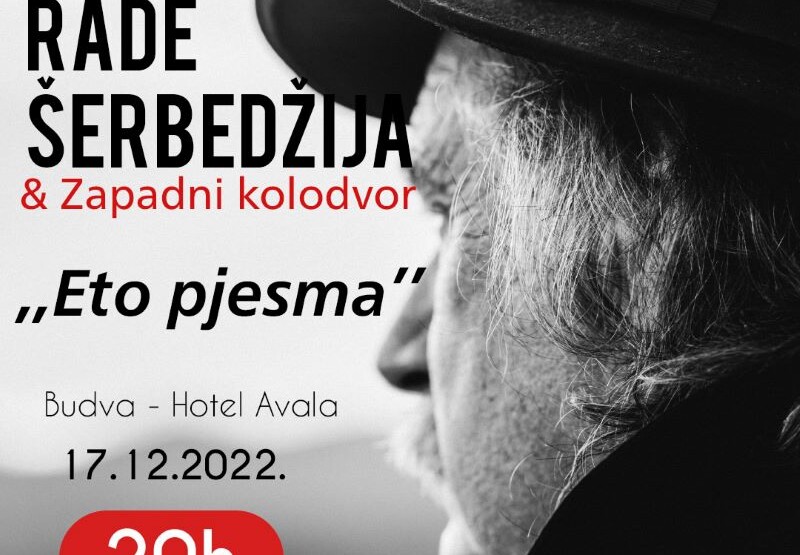 Rade Šerbedžija 17. decembra u Budvi