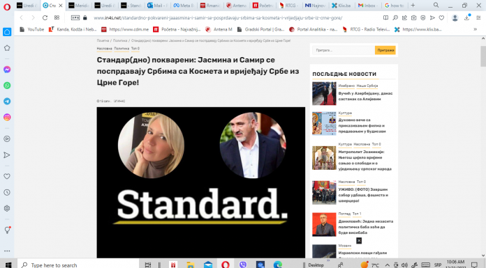 Dalibor Vukmirović i Mira Medojević uputili poruke govora mržnje i prijetnje urednicima Standarda: Policija podnijela prijave