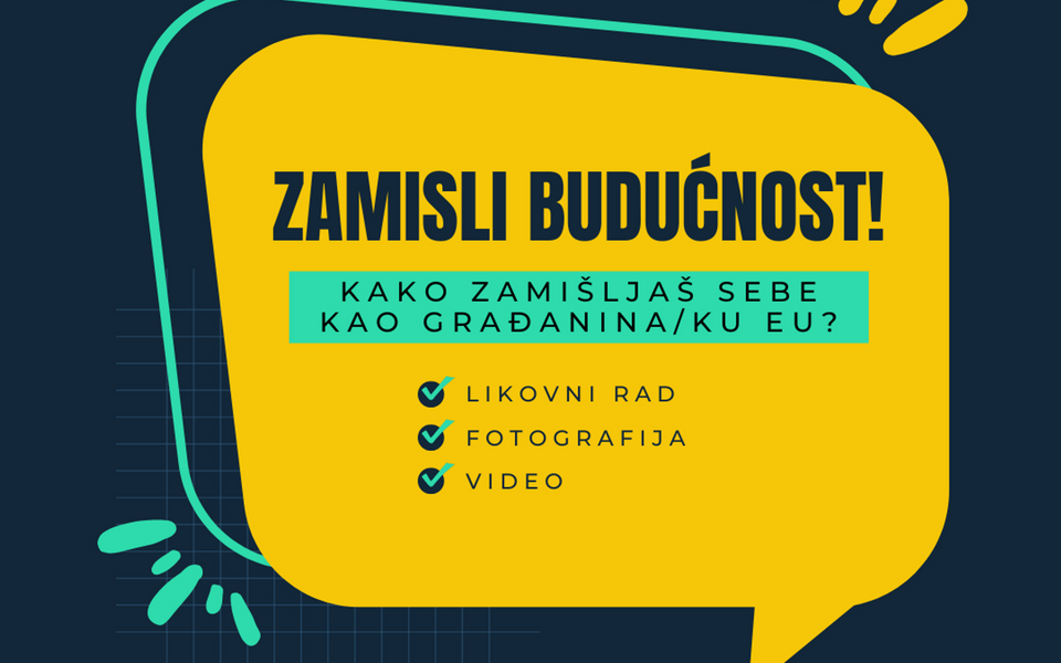 Konkurs za osnovce: Kroz likovni rad, video ili fotografiju prikaži budućnost CG i njenih građana u EU