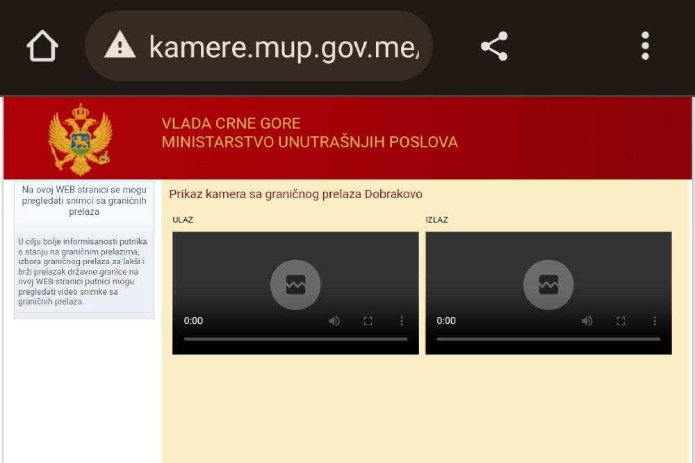 Policija isključila kamere na graničnim prelazima?