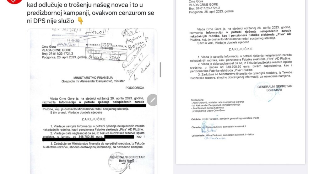 Vlada poručila MANS-u: “Neko” su studenti, obespravljeni radnici i srednjoškolci – odluke donijete transparentno