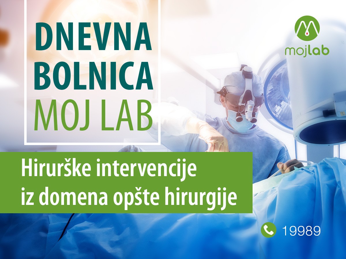 Dnevna bolnica Moj Lab- hiruške intervencije iz domena opšte hirurgije